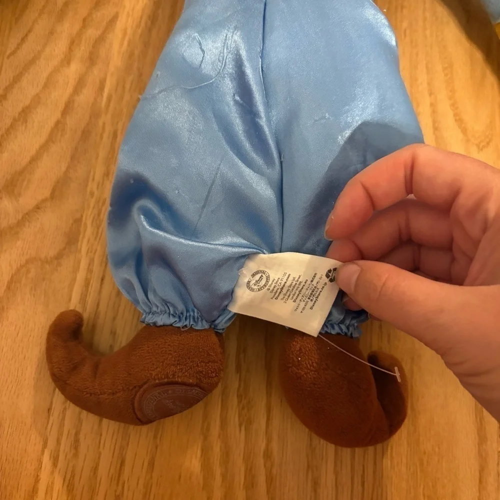 Disney Authentic Aladdin The Genie Embroidered Plush Toy Doll Large 21”